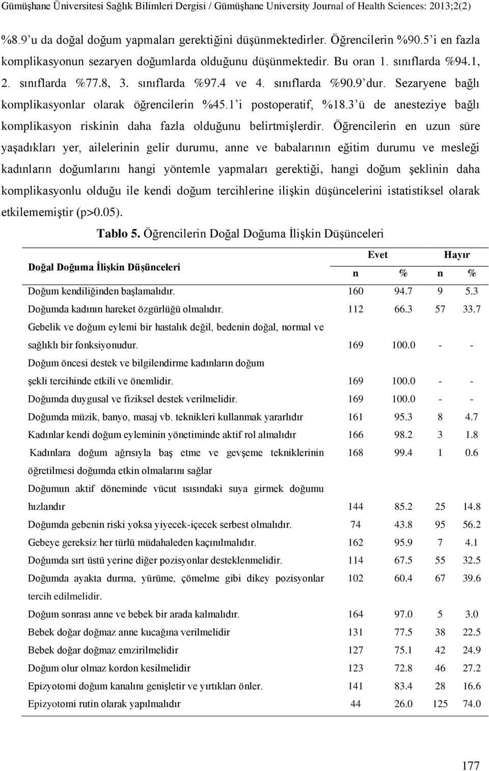 3 ü de anesteziye bağlı komplikasyon riskinin daha fazla olduğunu belirtmişlerdir.