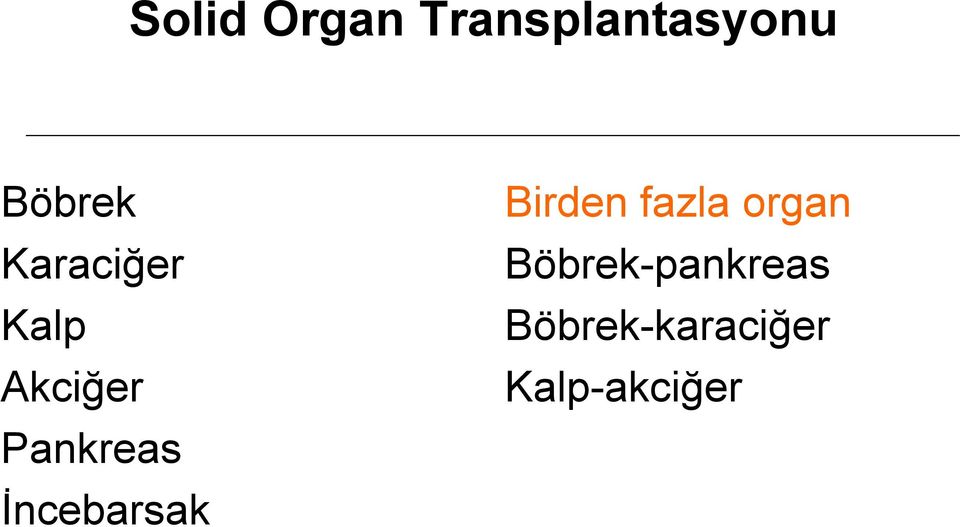 İncebarsak Birden fazla organ