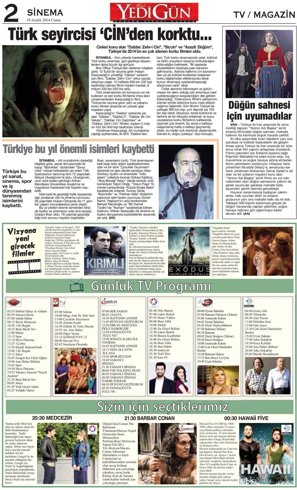Box Office Türkiye'den derlenen bilgilere göre, 12 Eylül'de vizyona giren Hasan Karacadağ'ın yönettiği "Dabbe" serisinin son filmi, "Dabbe: Zehr-i Cin" rekor sayıda izleyiciye ulaştı.