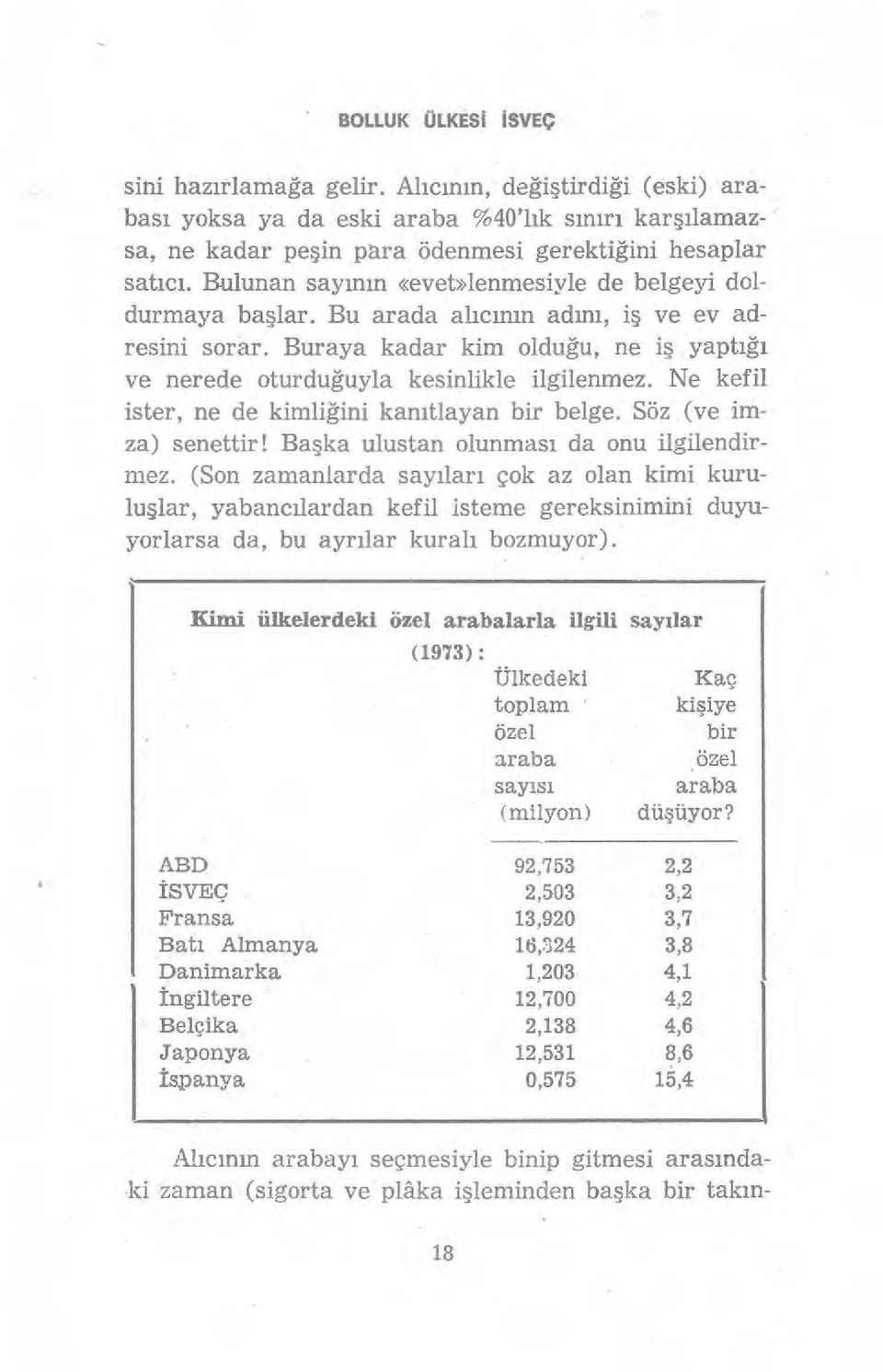 Buraya kadar kim oldu ğu, ne i ş yaptığı ve nerede oturdu ğuyla kesinlikle ilgilenmez. Ne kefil ister, ne de kimliğini kan ıtlayan bir belge. Söz (ve imza) senettir!