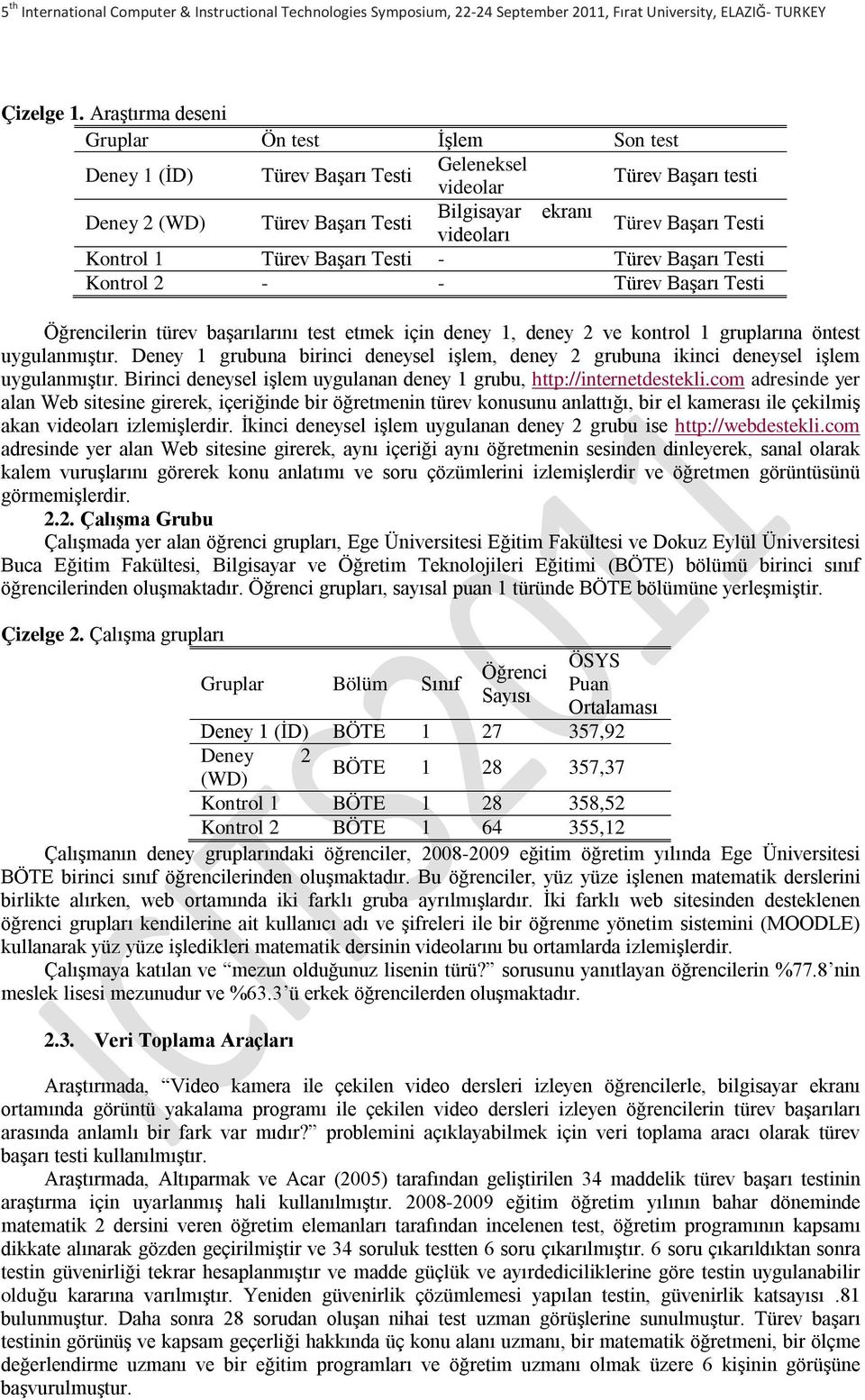 Kontrol 1 Türev Başarı Testi - Türev Başarı Testi Kontrol 2 - - Türev Başarı Testi Öğrencilerin türev başarılarını test etmek için deney 1, deney 2 ve kontrol 1 gruplarına öntest uygulanmıştır.