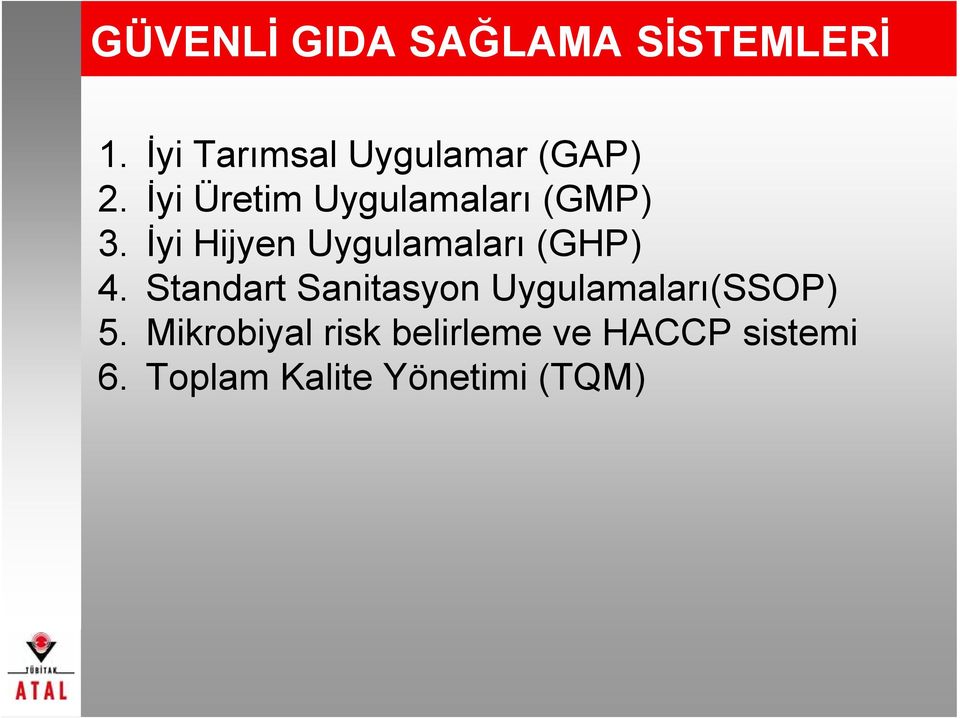 İyi Üretim Uygulamaları (GMP) 3.