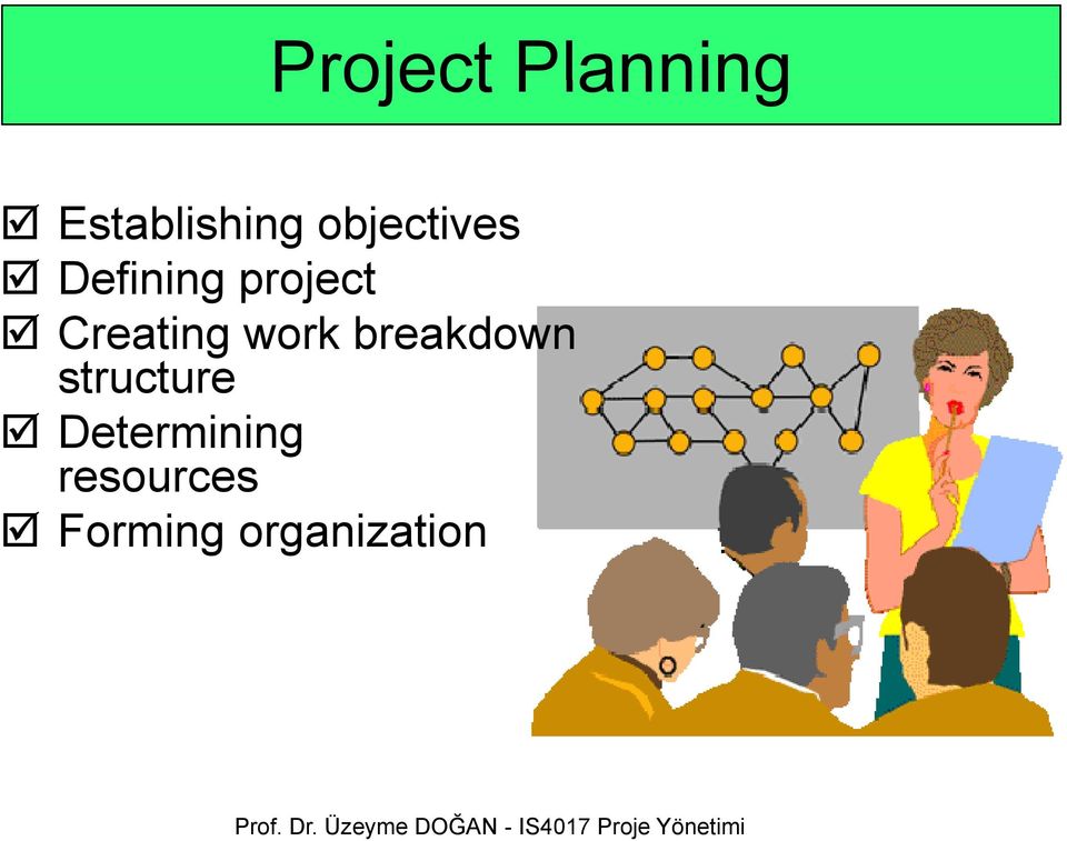 Creating work breakdown structure