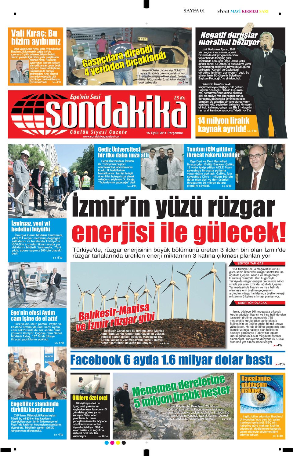 Artık karayollarına devredeceğiz gibi gözüküyor. Netice itibarıyla çözülecek''dedi. >> 4ʼte Gaspçılara direndi 4 yerinden bıçaklandı www.sondakikagazetesi.