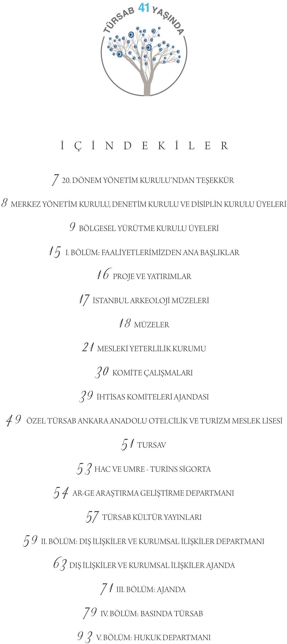 AJANDASI 4 9 ÖZEL TÜRSAB ANKARA ANADOLU OTELCİLİK VE TURİZM MESLEK LİSESİ 5 1 TURSAV 5 3 HAC VE UMRE - TURİNS SİGORTA 5 4 AR-GE ARAŞTIRMA GELİŞTİRME DEPARTMANI 5 7 TÜRSAB KÜLTÜR