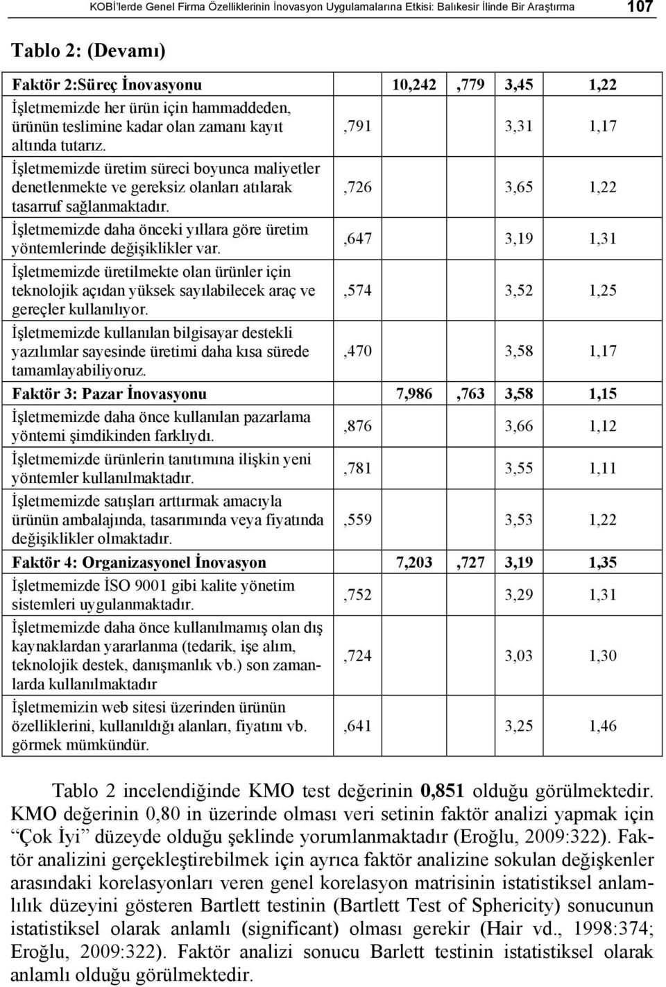 İşletmemizde daha önceki yıllara göre üretim yöntemlerinde değişiklikler var.