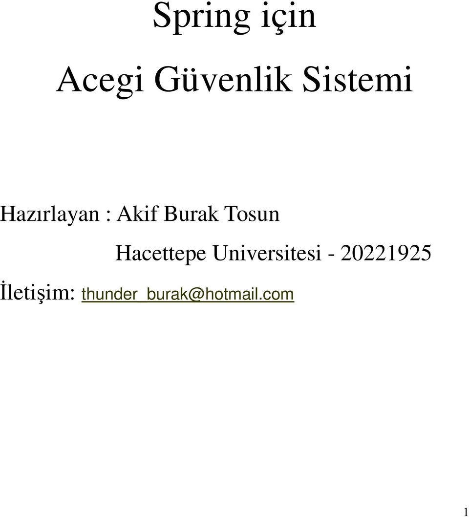 Tosun Hacettepe Universitesi -