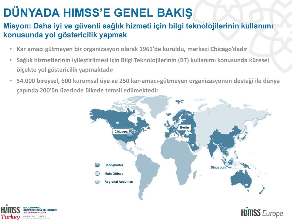 iyileştirilmesi için Bilgi Teknolojilerinin (BT) kullanımı konusunda küresel ölçekte yol göstericilik yapmaktadır 54.