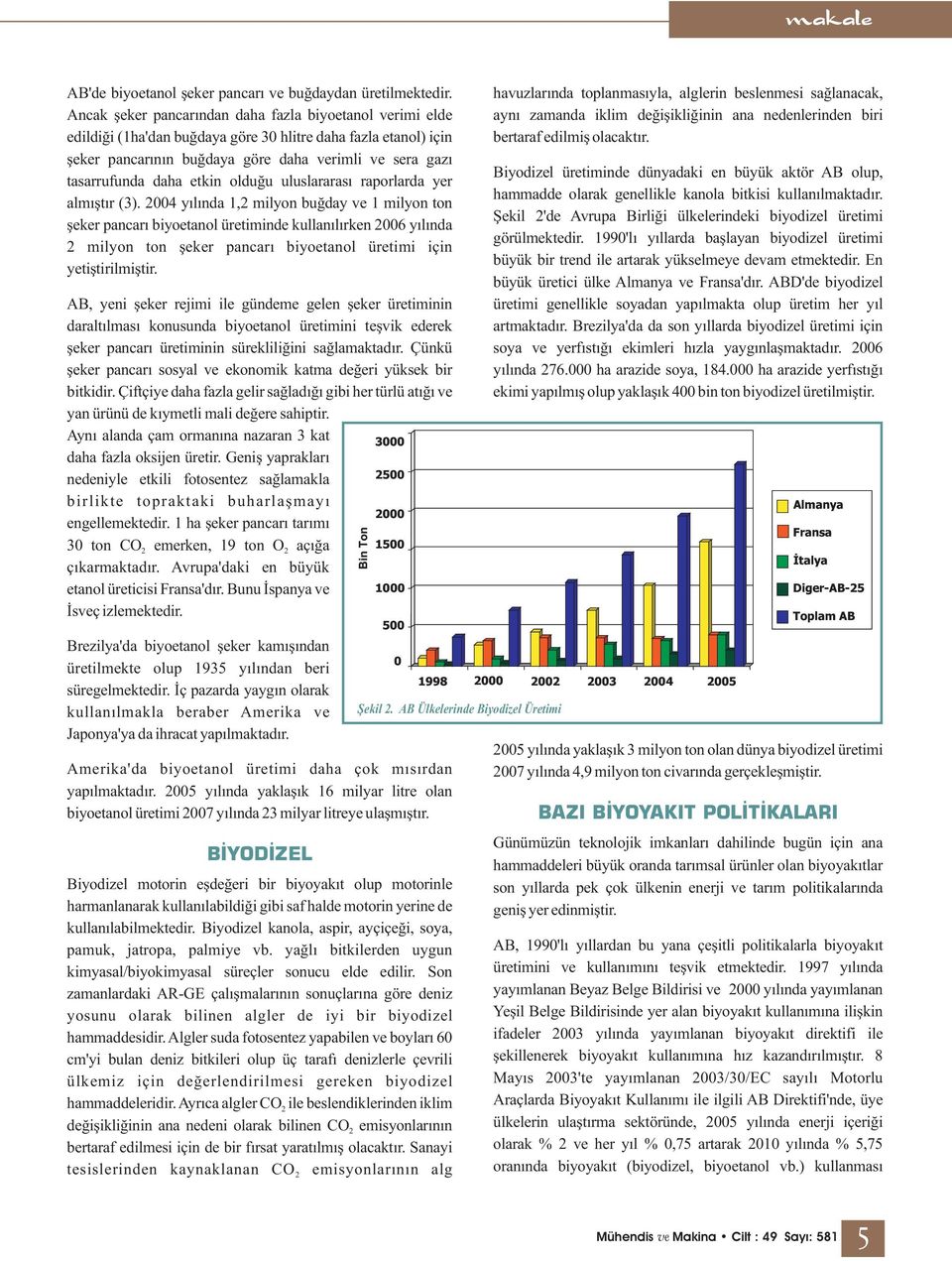 etkin olduğu uluslararası raporlarda yer almıştır (3).