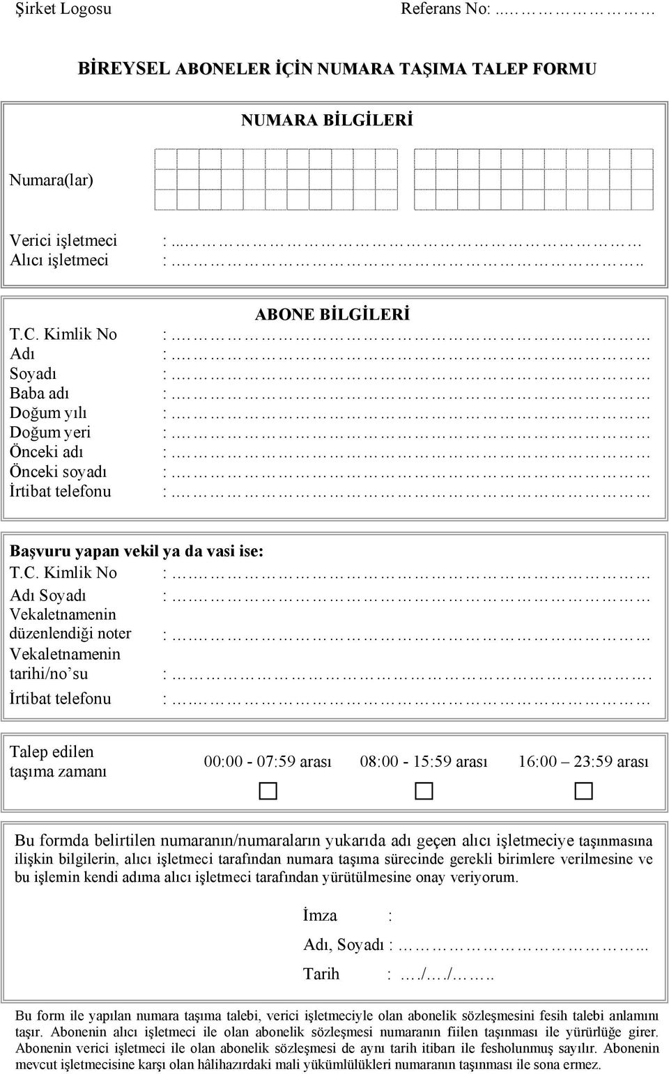 tarihi/no su :. İrtibat telefonu :.