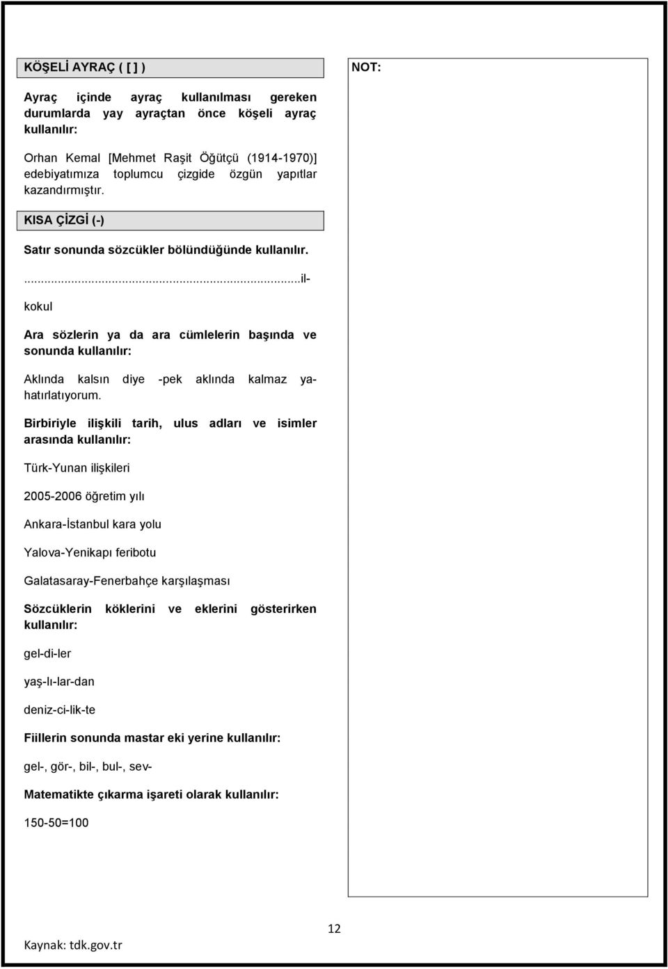 ...il- kokul Ara sözlerin ya da ara cümlelerin başında ve sonunda Aklında kalsın diye -pek aklında kalmaz yahatırlatıyorum.