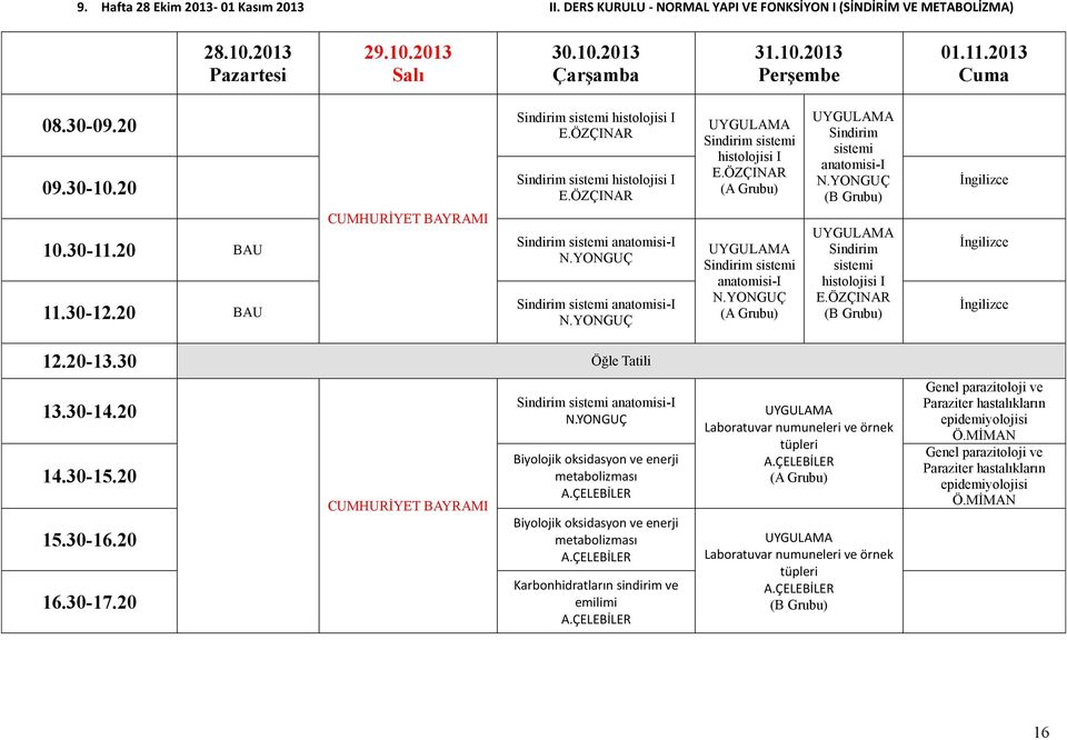 anatomisi-i Sindirim sistemi anatomisi-i Sindirim sistemi histolojisi I CUMHURİYET BAYRAMI Sindirim sistemi anatomisi-i Biyolojik oksidasyon ve enerji metabolizması Biyolojik oksidasyon ve enerji