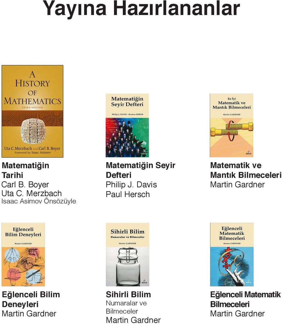 Davis Paul Hersch Matematik ve Mantık Bilmeceleri Martin Gardner Eğlenceli Bilim