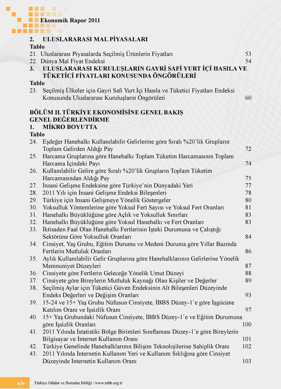 Seçilmiş Ülkeler için Gayri Safi Yurt İçi Hasıla ve Tüketici Fiyatları Endeksi Konusunda Uluslararası Kuruluşların Öngörüleri 60 BÖLÜM II. TÜRKİYE EKONOMİSİNE GENEL BAKIŞ GENEL DEĞERLENDİRME 1.