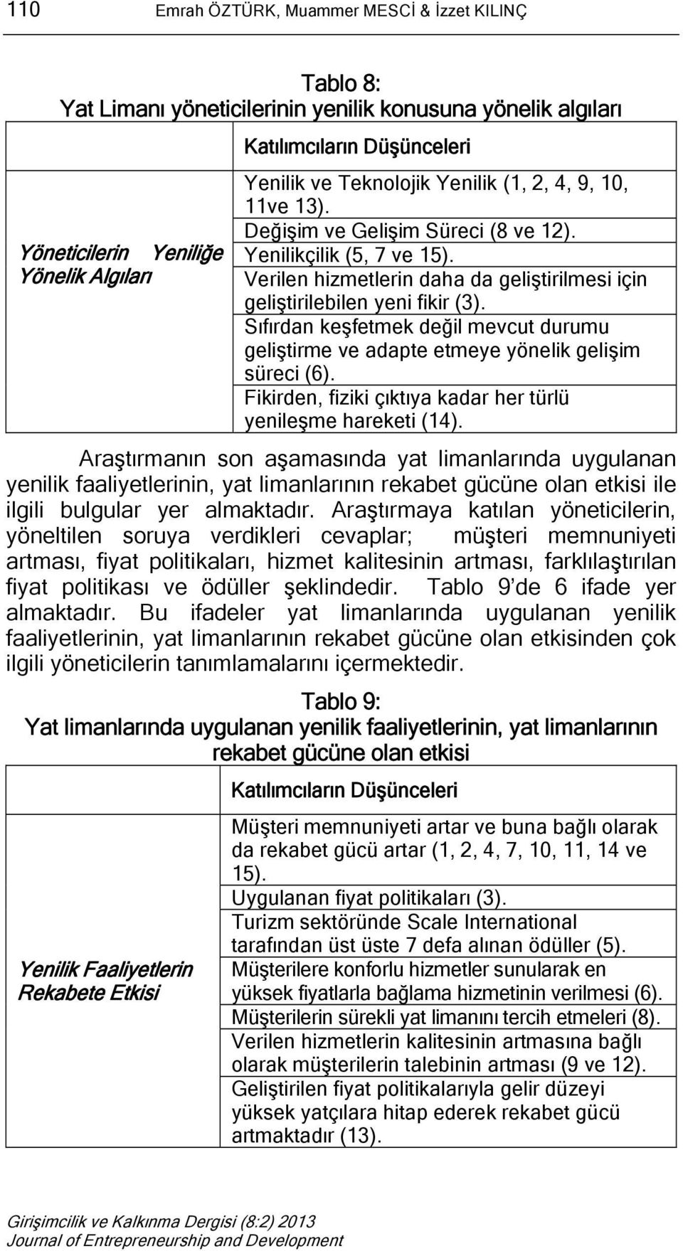 Sıfırdan keşfetmek değil mevcut durumu geliştirme ve adapte etmeye yönelik gelişim süreci (6). Fikirden, fiziki çıktıya kadar her türlü yenileşme hareketi (14).