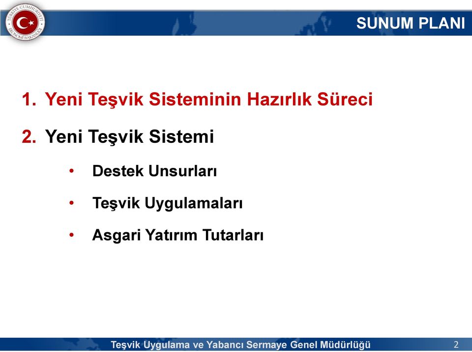 Yeni Teşvik Sistemi Destek Unsurları Teşvik