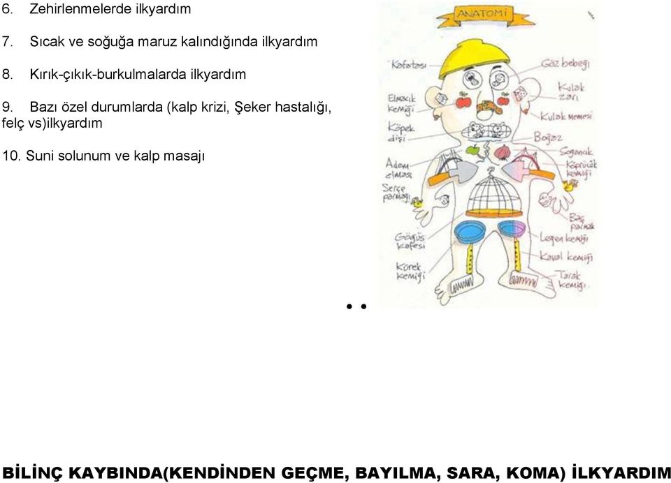 Kırık-çıkık-burkulmalarda ilkyardım 9.