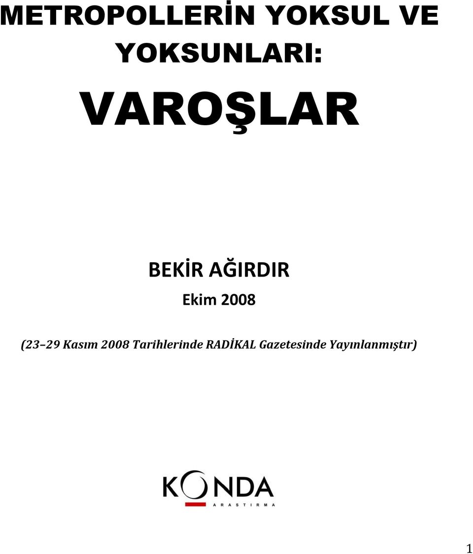 Ekim 2008 (23 29 Kasım 2008