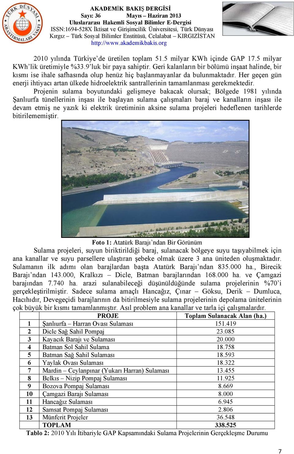 Her geçen gün enerji ihtiyacı artan ülkede hidroelektrik santrallerinin tamamlanması gerekmektedir.