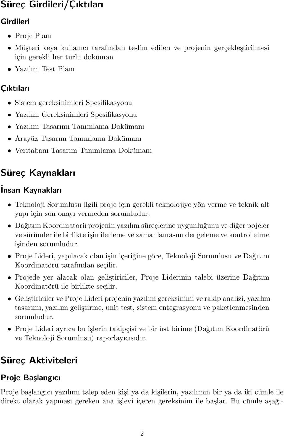 Kaynakları Teknoloji Sorumlusu ilgili proje için gerekli teknolojiye yön verme ve teknik alt yapı için son onayı vermeden sorumludur.