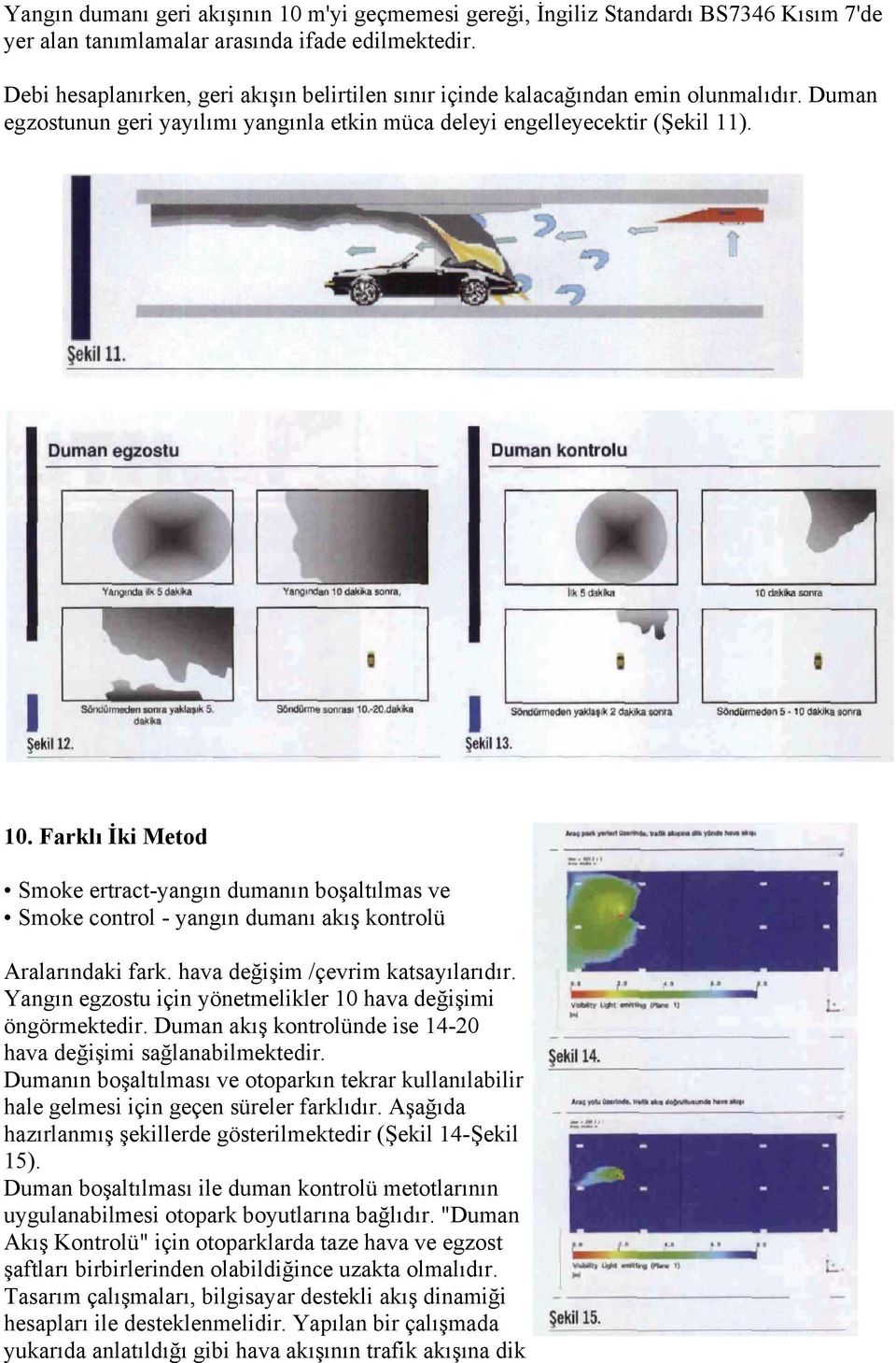 Farklı İki Metod Smoke ertract-yangın dumanın boşaltılmas ve Smoke control - yangın dumanı akış kontrolü Aralarındaki fark. hava değişim /çevrim katsayılarıdır.