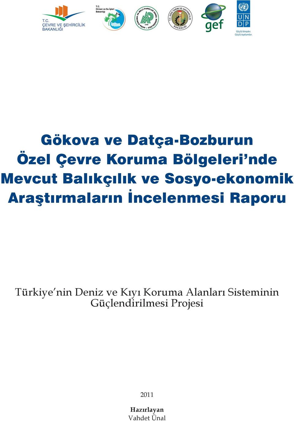 ve Sosyo-ekonomik Araştırmaların İncelenmesi Raporu Türkiye nin Deniz ve