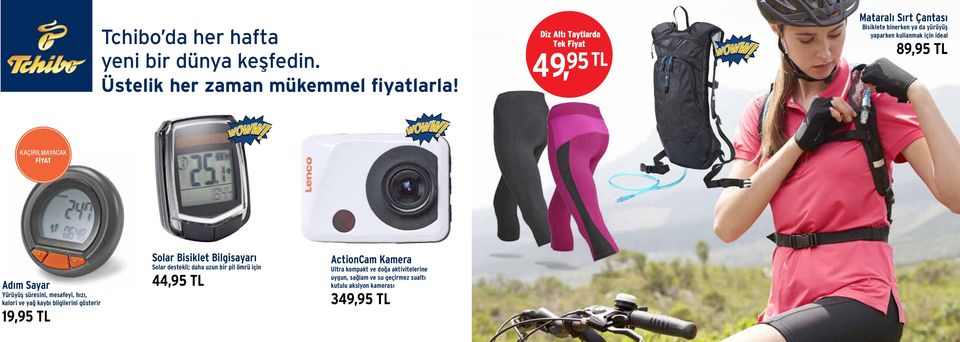 süresini, mesafeyi, hızı, kalori ve yağ kaybı bilgilerini gösterir 19,95 TL Solar Bisiklet Bilgisayarı Solar