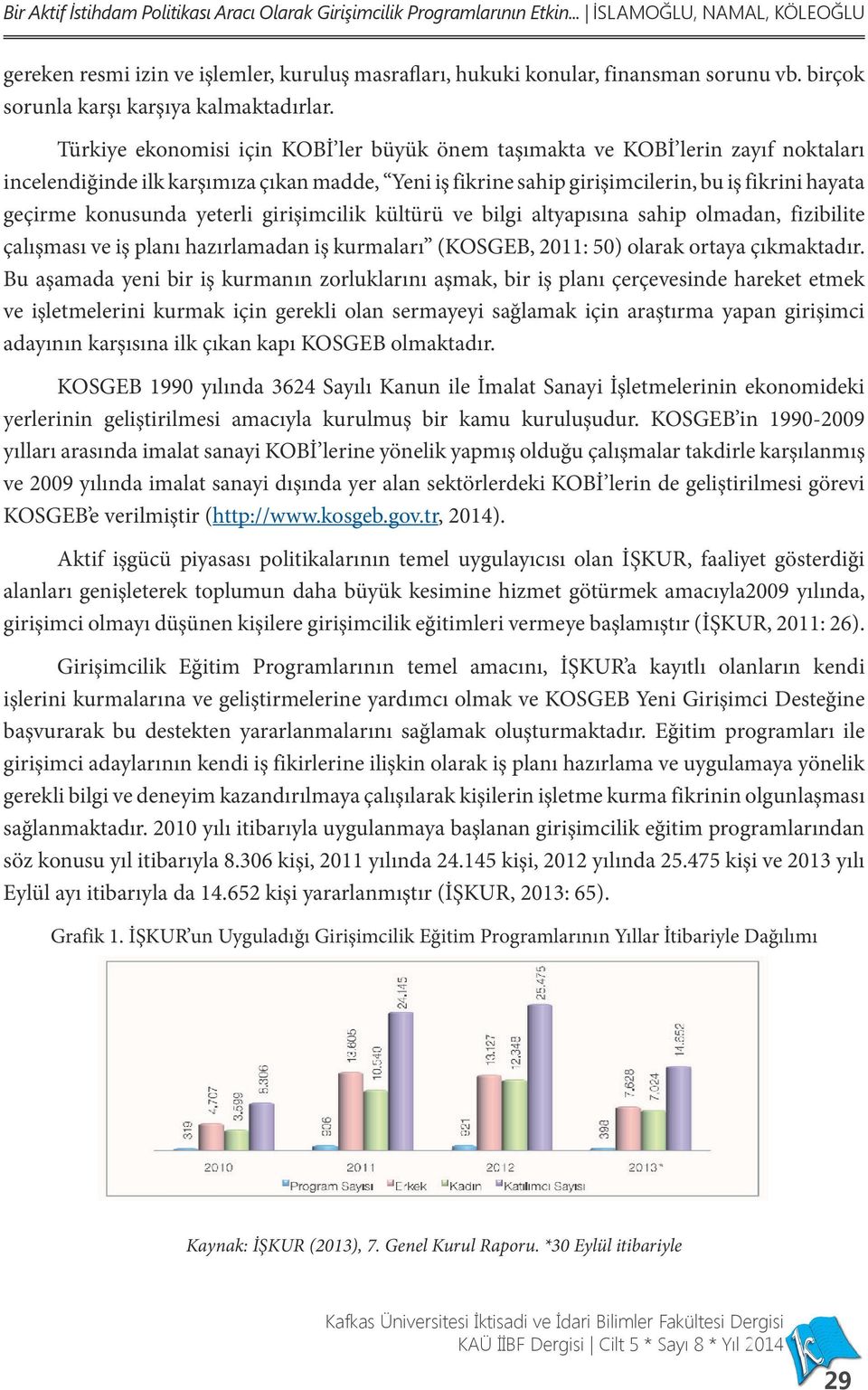 Türkiye ekonomisi için KOBİ ler büyük önem taşımakta ve KOBİ lerin zayıf noktaları incelendiğinde ilk karşımıza çıkan madde, Yeni iş fikrine sahip girişimcilerin, bu iş fikrini hayata geçirme