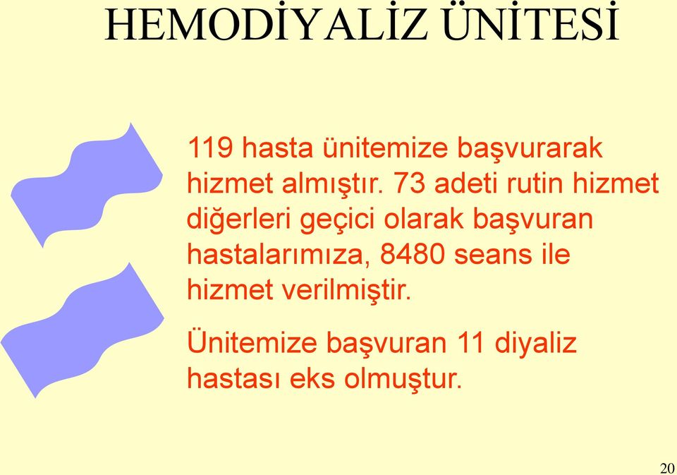 73 adeti rutin hizmet diğerleri geçici olarak başvuran