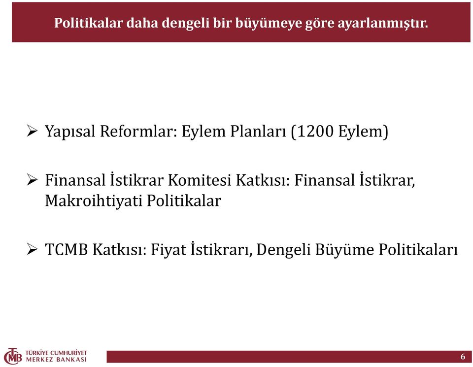 İstikrar Komitesi Katkısı: Finansal İstikrar, Makroihtiyati