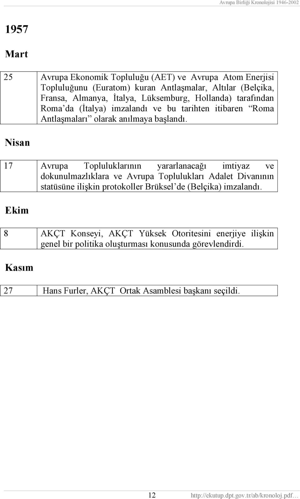 Nisan 17 Avrupa Topluluklarõnõn yararlanacağõ imtiyaz ve dokunulmazlõklara ve Avrupa Topluluklarõ Adalet Divanõnõn statüsüne ilişkin protokoller Brüksel de