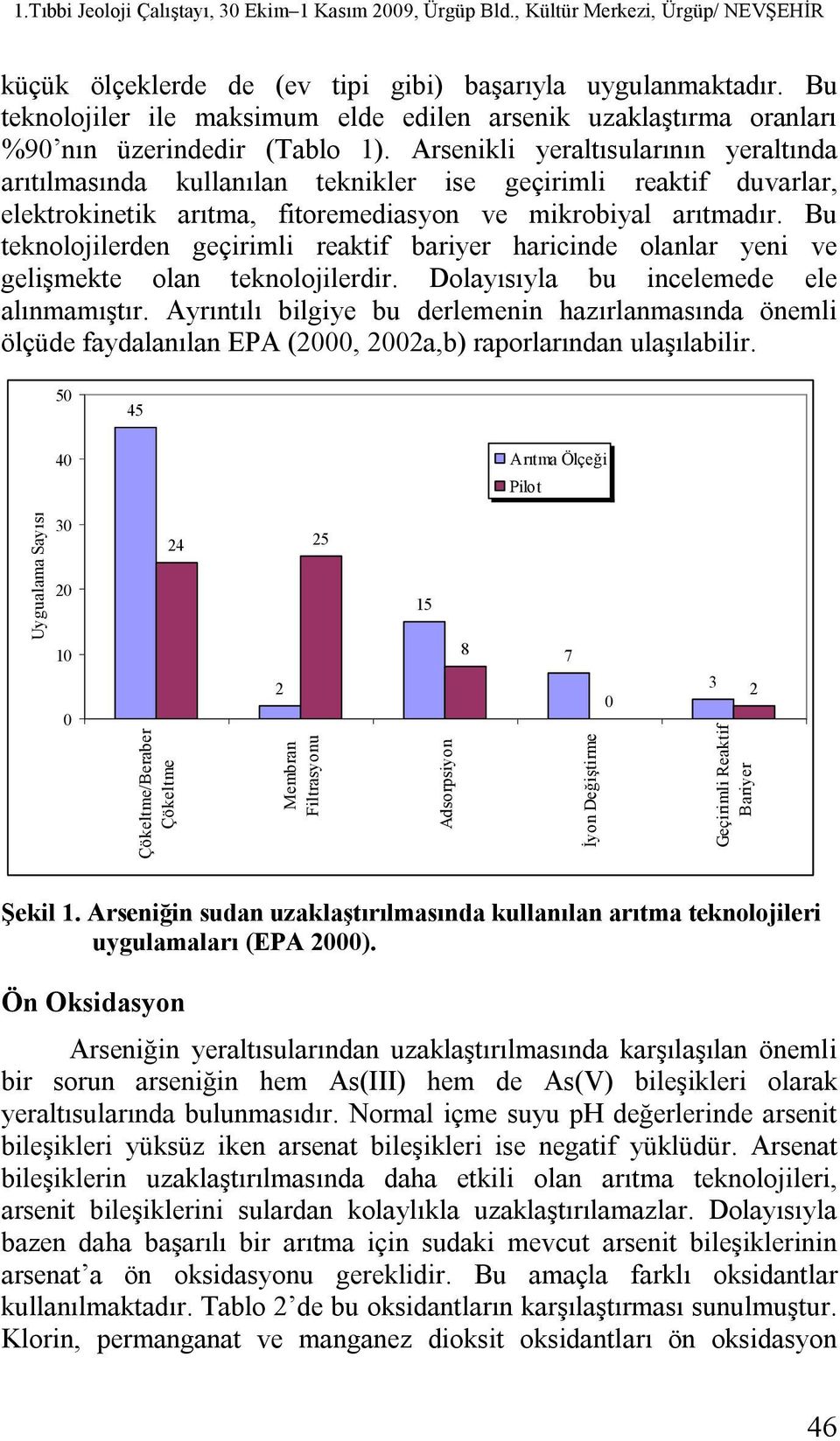 Bu teknolojilerden geçirimli reaktif bariyer haricinde olanlar yeni ve gelişmekte olan teknolojilerdir. Dolayısıyla bu incelemede ele alınmamıştır.