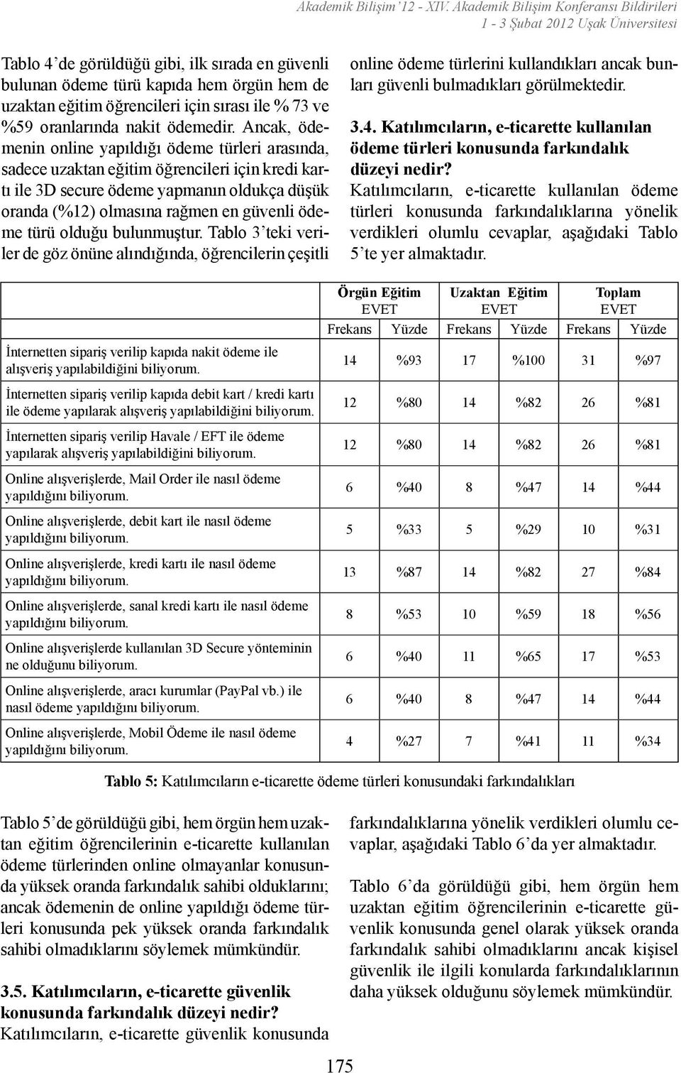 sırası ile % 73 ve %59 oranlarında nakit ödemedir.