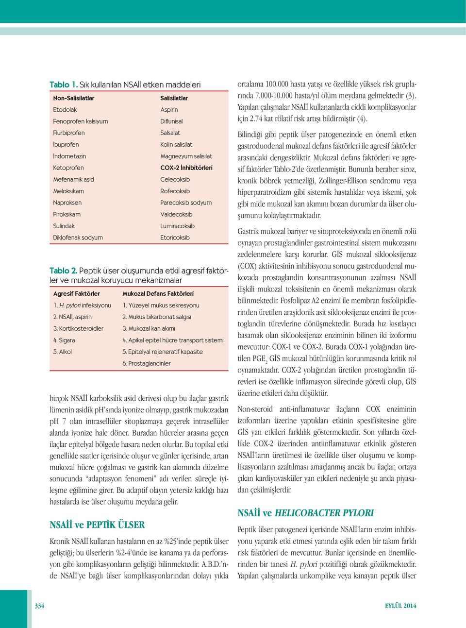 sodyum birçok NSAİİ karboksilik asid derivesi olup bu ilaçlar gastrik lümenin asidik ph sında iyonize olmayıp, gastrik mukozadan ph 7 olan intrasellüler sitoplazmaya geçerek intrasellüler alanda