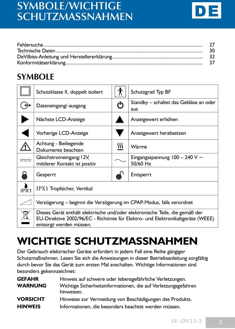 mittlerer Kontakt ist positiv Standby schaltet das Gebläse an oder aus Anzeigewert erhöhen Anzeigewert herabsetzen Wärme Eingangsspannung 100 240 V ~ 50/60 Hz Gesperrt Entsperrt IPX1 Tropfsicher,