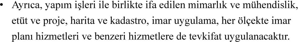 kadastro, imar uygulama, her ölçekte imar planı