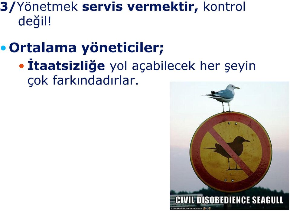 Ortalama yöneticiler;