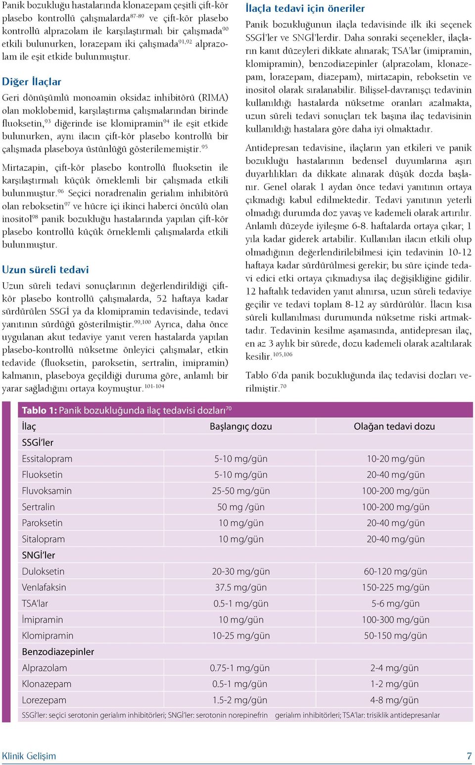 Diğer laçlar Geri dönüşümlü monoamin oksidaz inhibitörü (RIMA) olan moklobemid, karşılaştırma çalışmalarından birinde fluoksetin, 93 diğerinde ise klomipramin 94 ile eşit etkide bulunurken, aynı