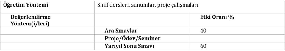 sunumlar, proje çalışmaları Ara