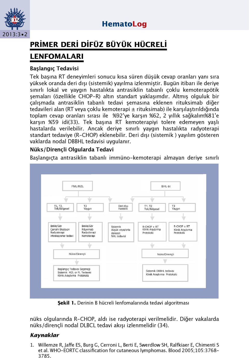 Altmış olguluk bir çalışmada antrasiklin tabanlı tedavi şemasına eklenen rituksimab diğer tedavileri alan (RT veya çoklu kemoterapi ± rituksimab) ile karşılaştırıldığında toplam cevap oranları sırası