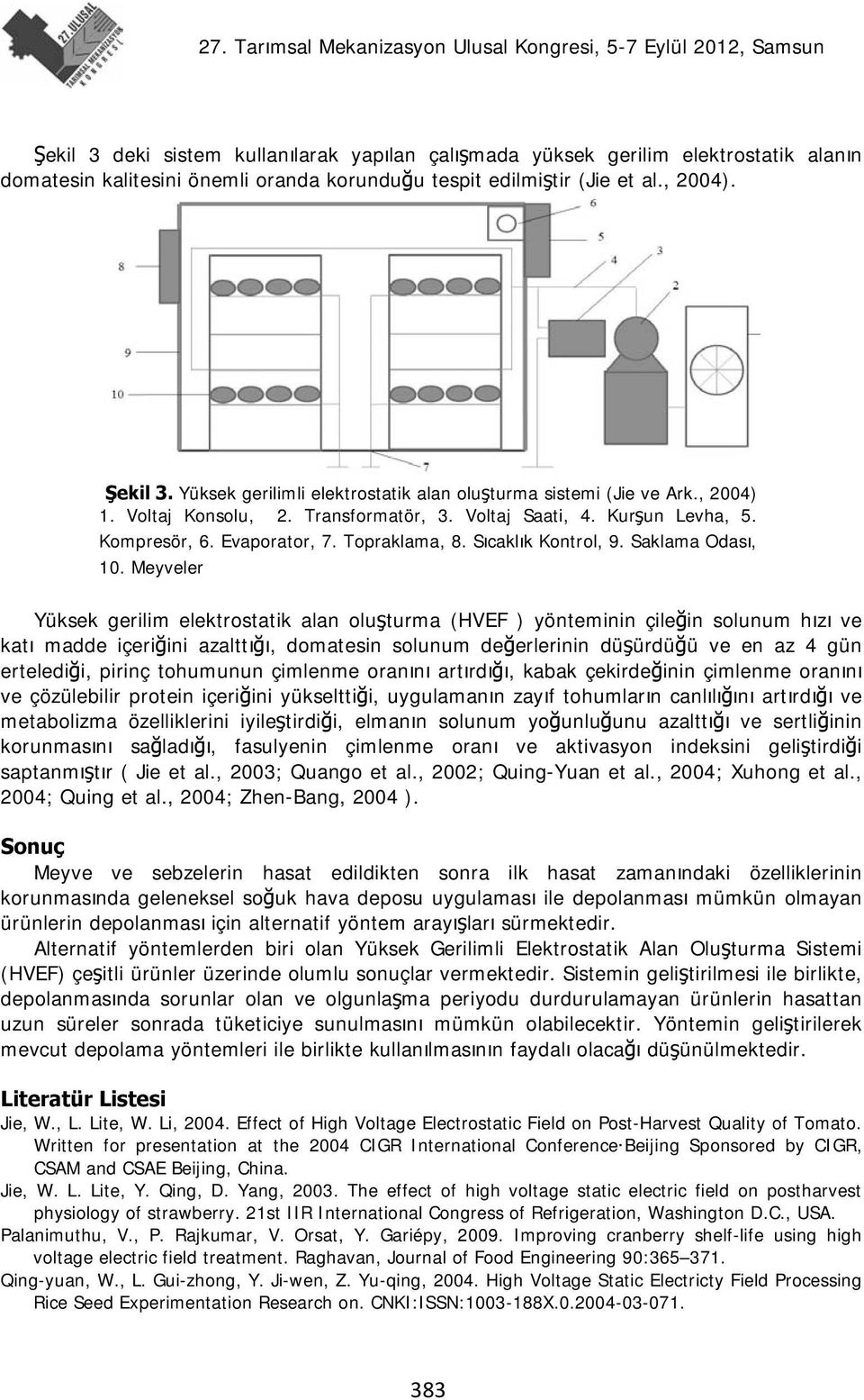 Sıcaklık Kontrol, 9. Saklama Odası, 10.