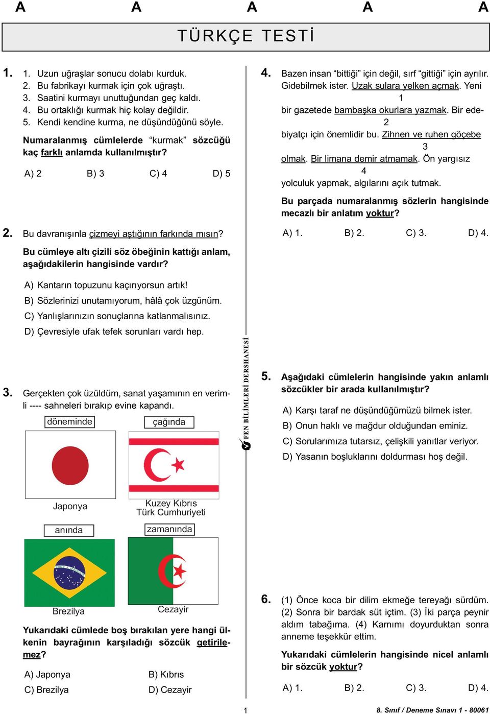 Gidebilmek ister. Uzak sulara yelken açmak. Yeni bir gazetede bambaþka okurlara yazmak. Bir ede- 2 biyatçý için önemlidir bu. Zihnen ve ruhen göçebe 3 olmak. Bir limana demir atmamak.