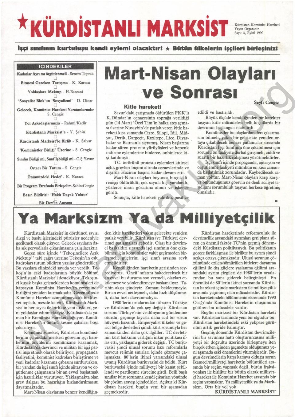 Yol Arkadeplanmua - Rshmi/Ksdir! Kildbrarü M.rksbt'c - Y. $shin! Kilrdbtadr M.rList le Birlit - K. Salvar 'Kodfnfutler BirliSi' Uz ritrc - S. C n812 tr Sndrn Birliti ai, SntrJlbirlili ni - C.$.Yavuz Ortscr Bir Tutüd - S.