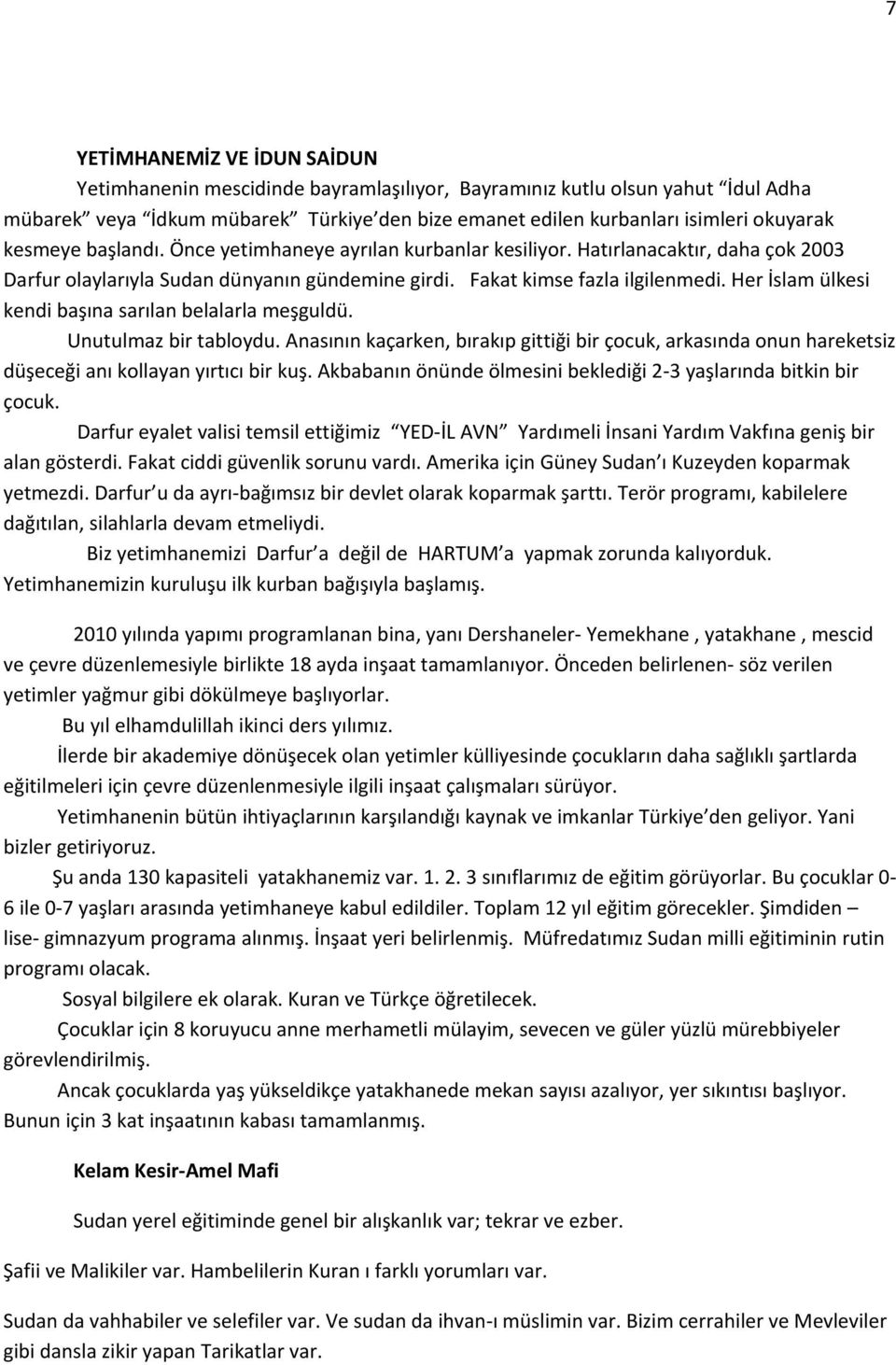 Her İslam ülkesi kendi başına sarılan belalarla meşguldü. Unutulmaz bir tabloydu. Anasının kaçarken, bırakıp gittiği bir çocuk, arkasında onun hareketsiz düşeceği anı kollayan yırtıcı bir kuş.