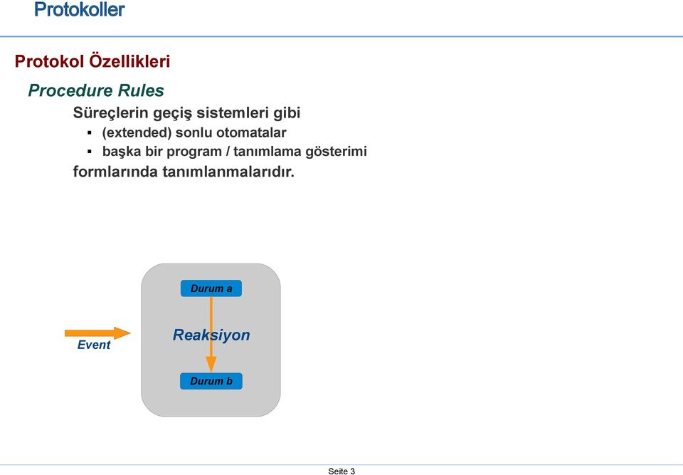 otomatalar başka bir program / tanımlama gösterimi