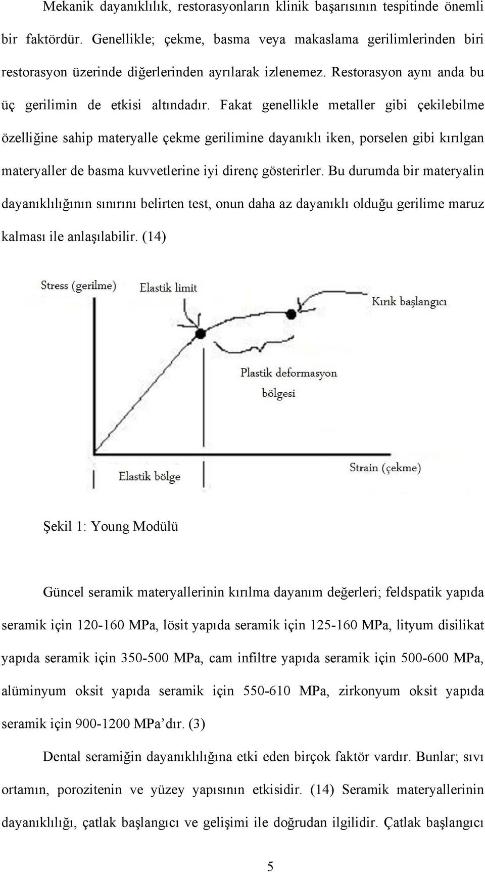 Fakat genellikle metaller gibi çekilebilme özelliğine sahip materyalle çekme gerilimine dayanıklı iken, porselen gibi kırılgan materyaller de basma kuvvetlerine iyi direnç gösterirler.