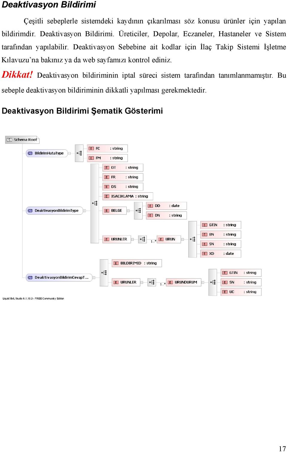 Deaktivasyon Sebebine ait kodlar için İlaç Takip Sistemi İşletme Kılavuzu na bakınız ya da web sayfamızı kontrol ediniz. Dikkat!