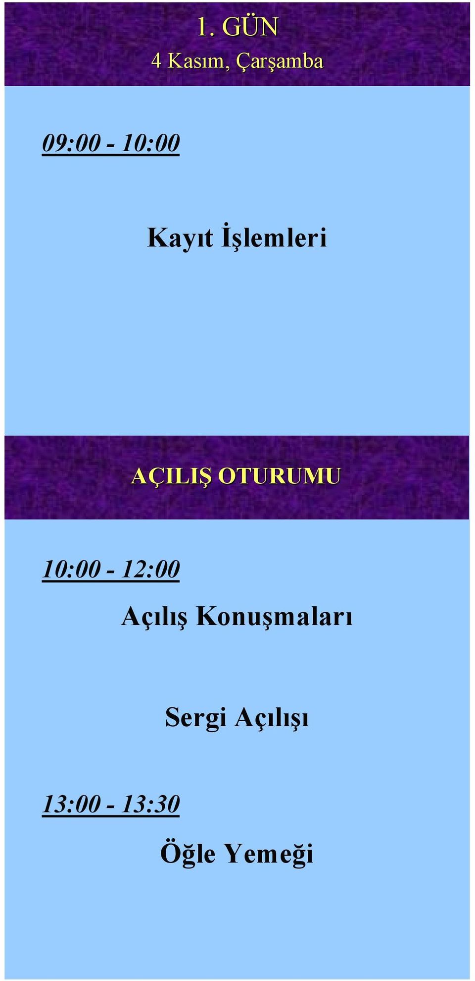 AÇILIŞ OTURUMU 10:00-12:00 Açılış