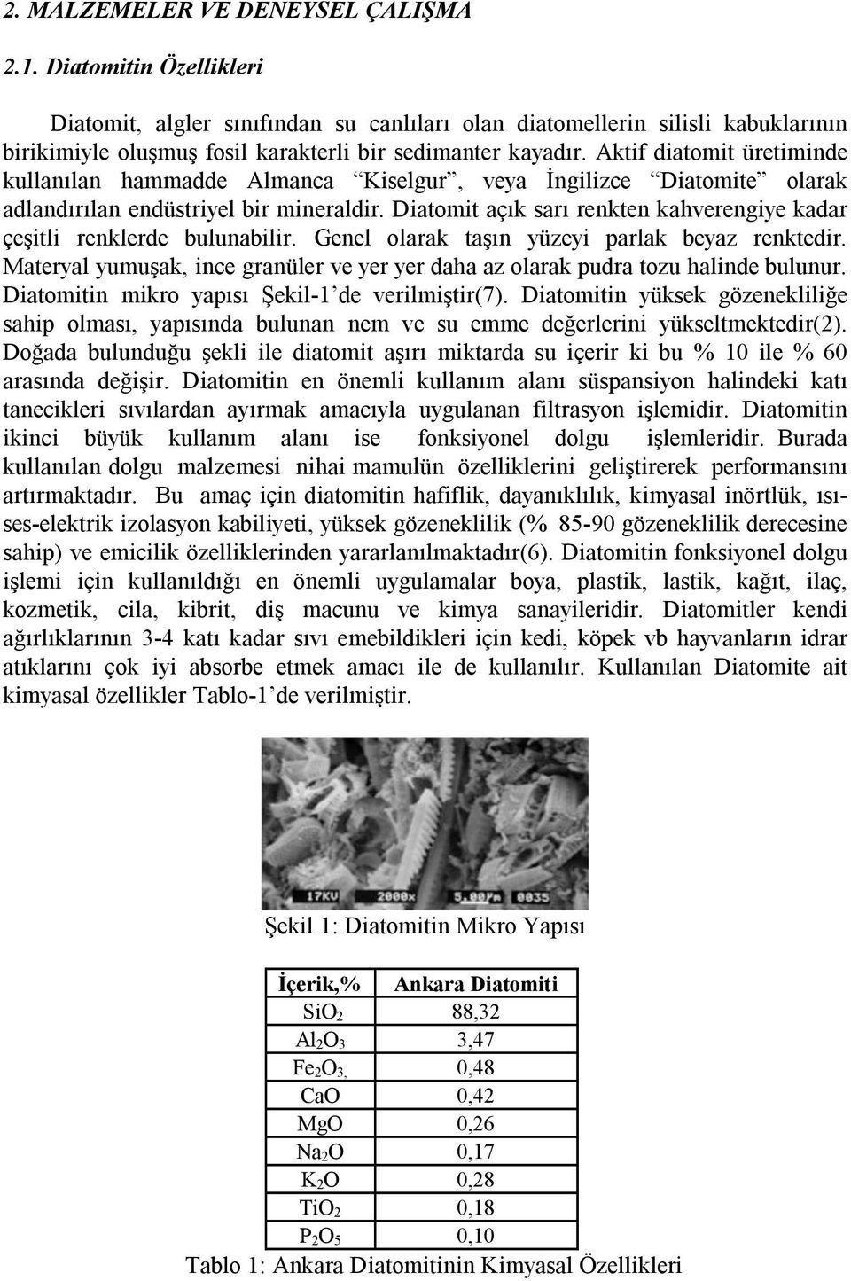 Aktif diatomit üretiminde kullanılan hammadde Almanca Kiselgur, veya İngilizce Diatomite olarak adlandırılan endüstriyel bir mineraldir.