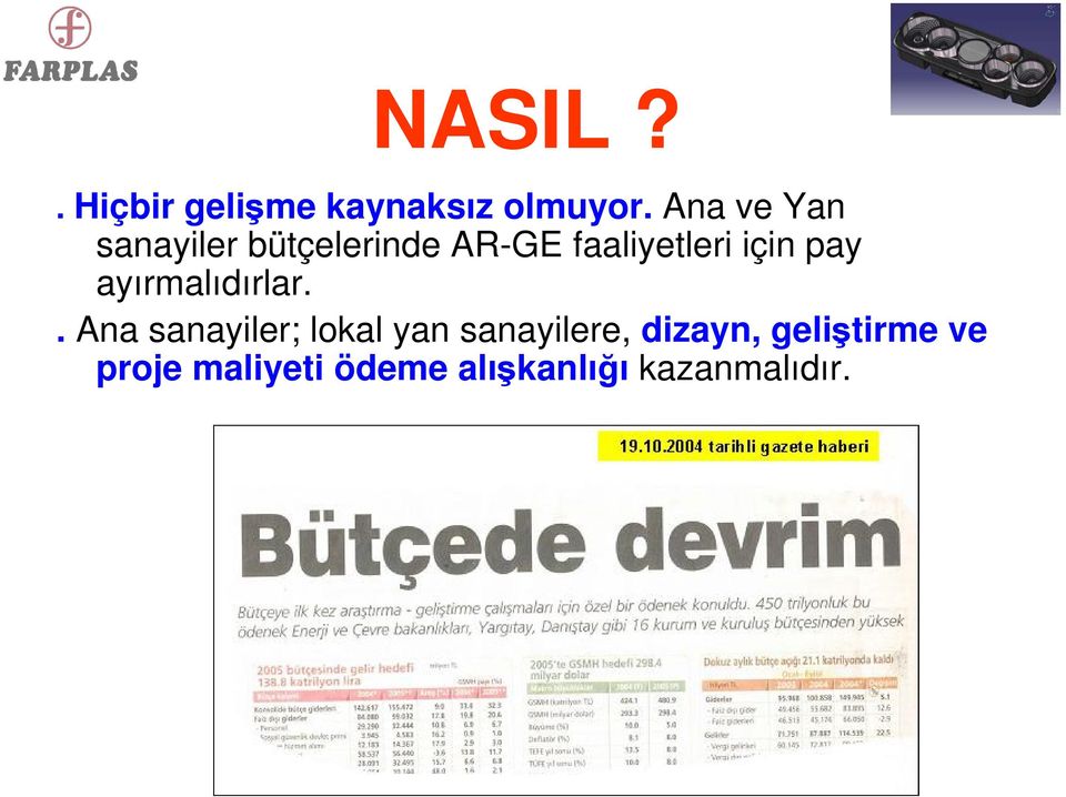 için pay ayırmalıdırlar.